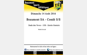 Match Amical : Beaumont SA - Condé sur Sarthe