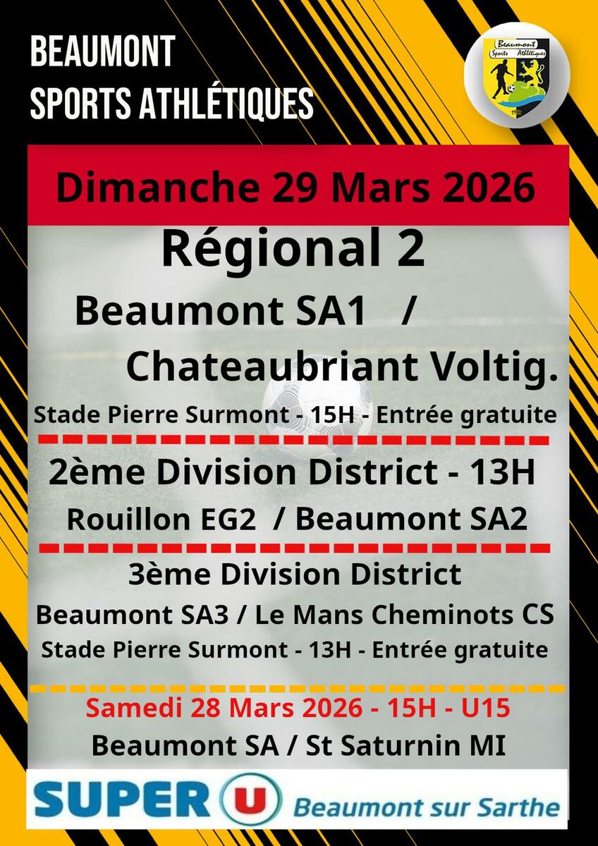 Agenda Sportif du BSA