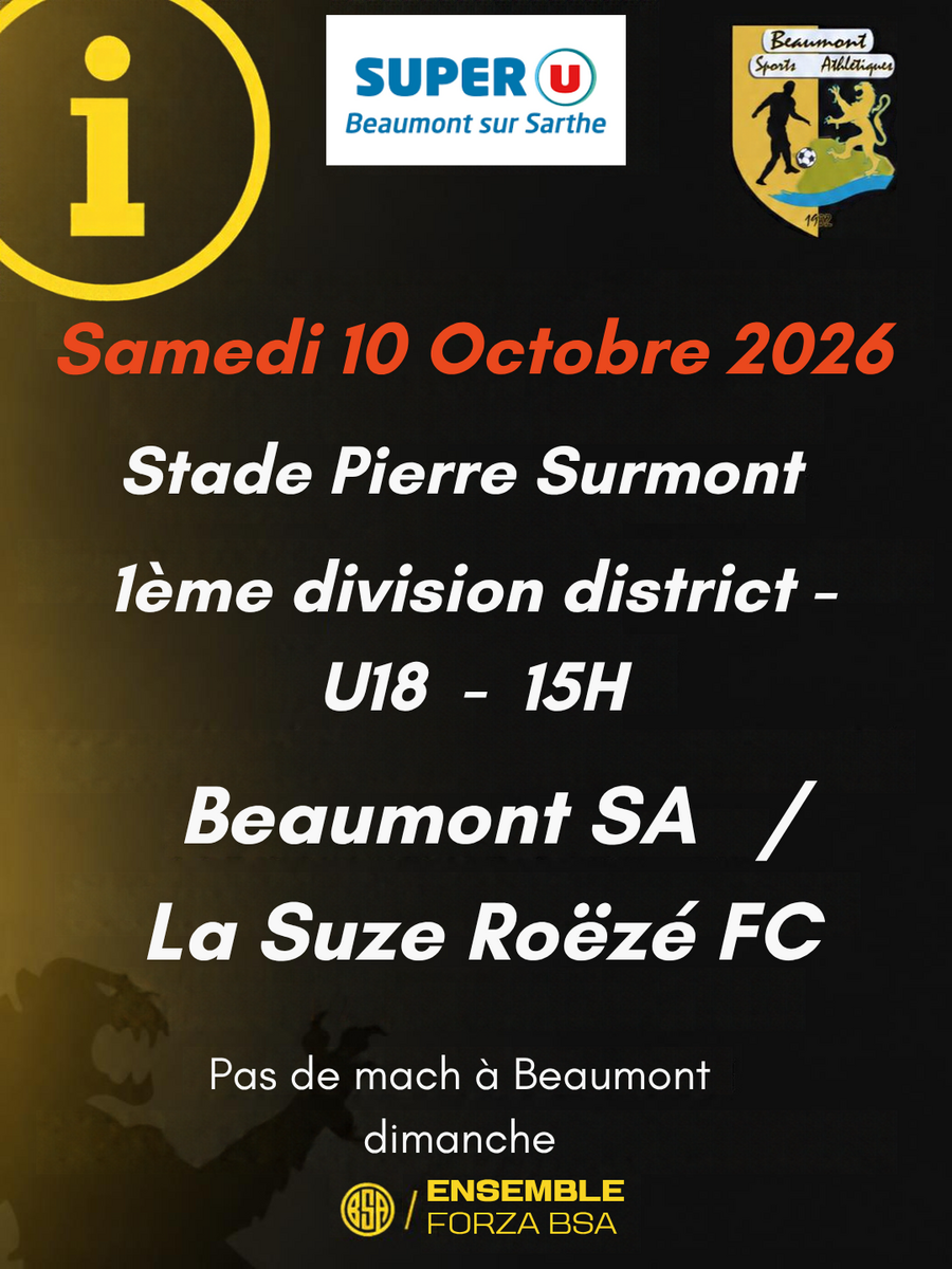 Championnat U18 à Beaumont