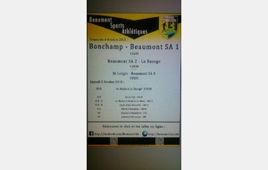 Prochaine Journée de Championnat du Beaumont SA