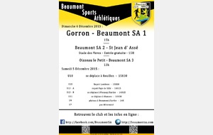 Agenda Sportif   5/6 Décembre 2015