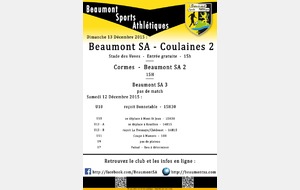 Agenda Sportif  12-13 Décembre 2015