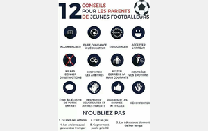 12 conseils pour les parents de jeunes footballeurs