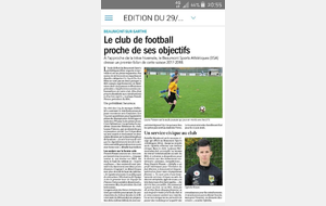 Article Le Maine Libre  (29/11/2017)