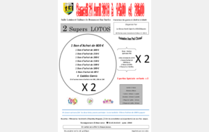 Super Loto : Samedi 21 Avril 2018 à 14H et 20H