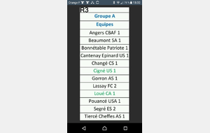 R3  groupe A  Saison 2018/2019
