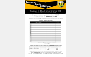 Bulletin d'inscription de la Choucroute du BSA