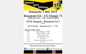 Agenda Sportif  :  4/5 Mai 2019