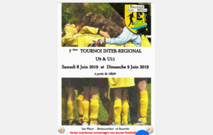 7 ème Tournoi Inter-Régional U9/U11 - 8/9 Juin 2019