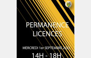 Permanence licences 
