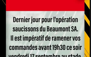 Fin de l'opération saucissons du BSA