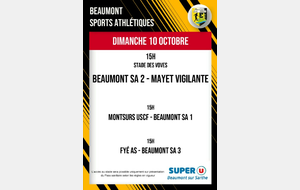 Agenda Sportif du Beaumont SA