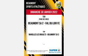 Agenda Sportif du Beaumont SA