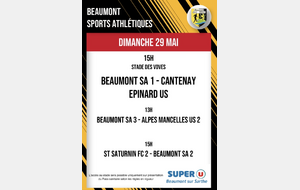 Agenda Sportif du Beaumont SA