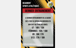 Dernier entraînement 