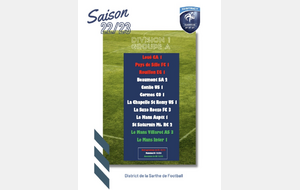 Composition du groupe A de 1 ère division de district de la Sarthe 