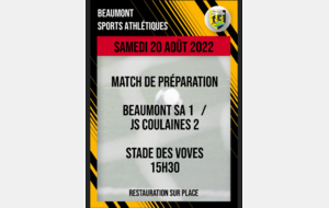 3 ème match de préparation pour l'équipe 1