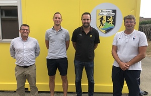 Réception de Mr Davy et Mr Garnier au stade des Voves 