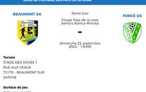 3 ème tour Coupe Pays de la Loire