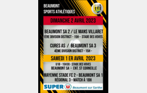 Agenda sportif du Beaumont SA