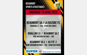 Agenda Sportif du Beaumont SA