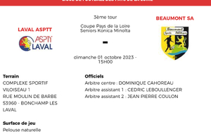 2 ème tour Coupe Pays de la Loire 