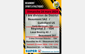 Agenda Sportif du Beaumont SA