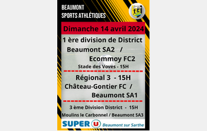 Agenda Sportif du Beaumont SA