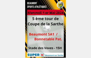 5 ème tour de coupe de la Sarthe