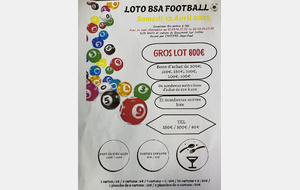 Prochain loto du Beaumont SA : Samedi 12 avril 2025