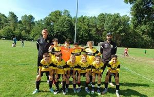 Nos U13 au tournoi de Mulsanne accompagnés par Romain et Anthony.