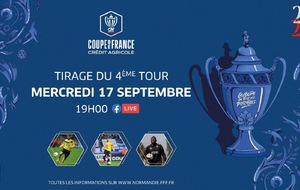 Tirage au sort du 4ème tour de Coupe de France ce soir à partir de 19H.