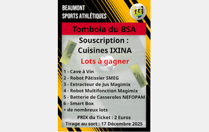 Vente de tickets de Tombola du BSA