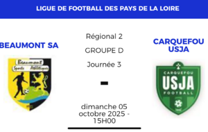 Beaumont SA / Carquefou ce dimanche
