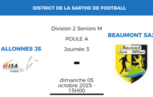 Équipe B se déplace à Allonnes ce dimanche