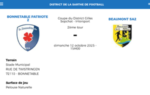 2ème tour de la Coupe du District