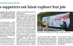 Article Le Maine Libre ( Nicolas Bouchereau)