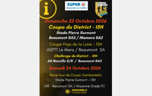 Agenda Sportif du Beaumont SA
