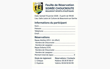 Bulletin d’inscription