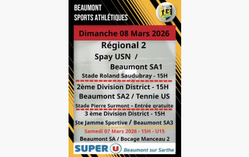Agenda Sportif du BSA