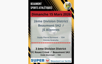 Agenda Sportif du BSA Seniors