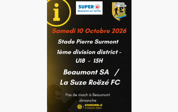 Championnat U18 à Beaumont