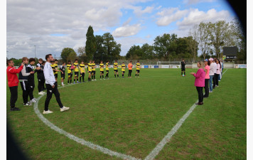 Entrée des joueurs pour Octobre Rose