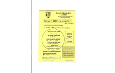 Super Loto de rentrée