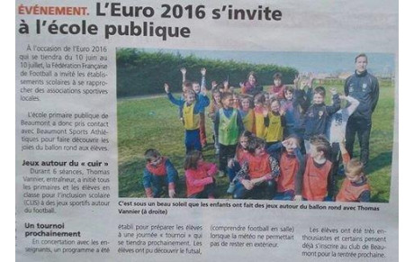L' EURO 2016 s' invite à l' école publique.