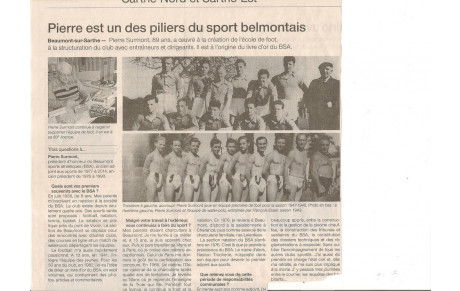 Pierre Surmont en une du Ouest France