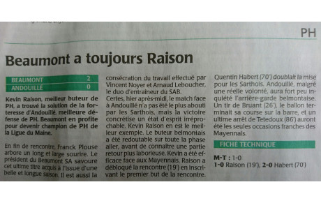 Article Le Maine Libre