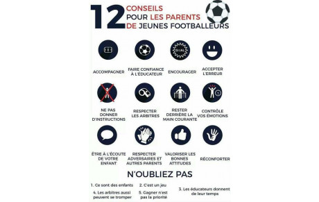 12 conseils pour les parents de jeunes footballeurs