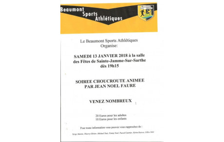 Soirée choucroute complète...