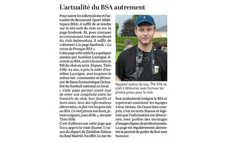 L' actualité du BSA autrement    (article Le Maine Libre)